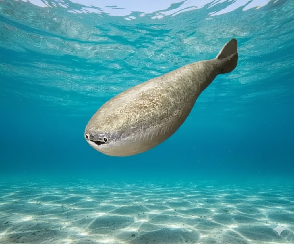 Sacabambaspis swimming in ancient seas